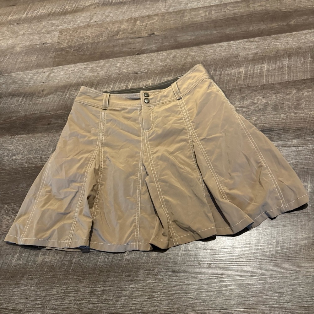 Athleta Brown Whatever Pleated Skort